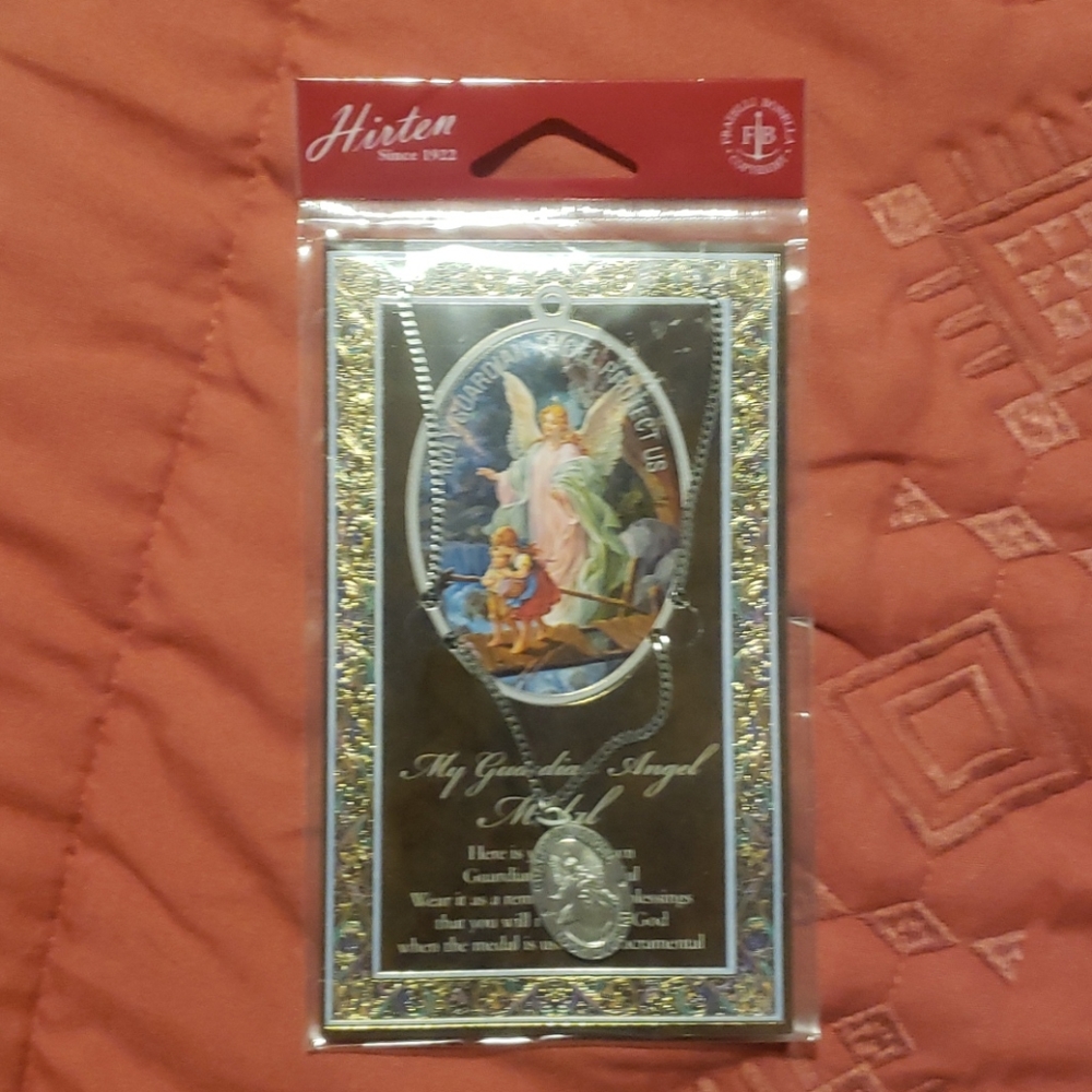 Hirten Guardian Angel Necklace & Prayer Card